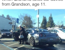 When grandma takes car buying advice from her 11-year-old grandson.