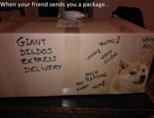 When your friend sends you a package.