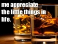 Whiskey helps me appreciate the little things in life.
