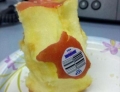 Why peel off the label when you can just eat around it?