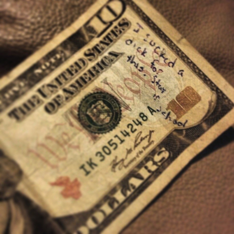 $10 bill with a great message to society.