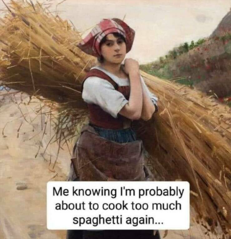A little heavy on the spaghetti noodles.