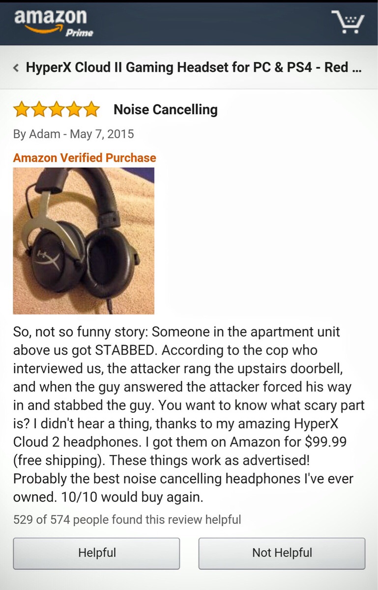 Amazing noise cancelling headphones.