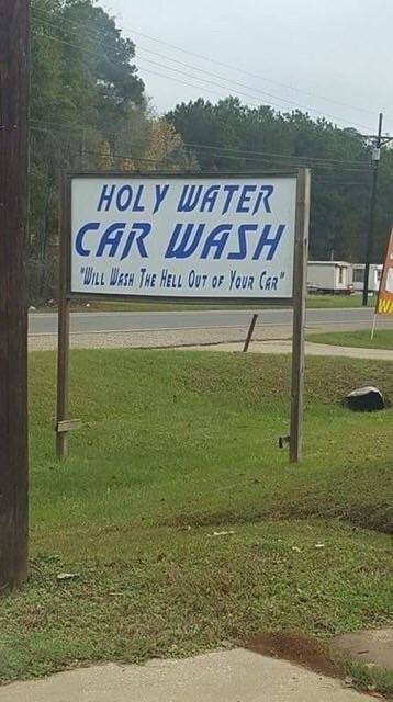 Baptism for your car.