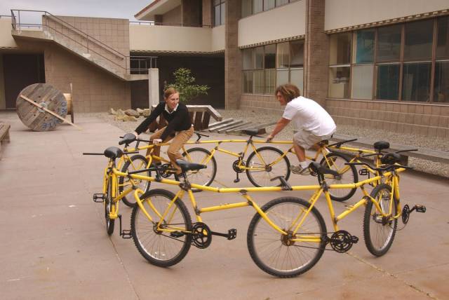 Bicycle merry-go-round.