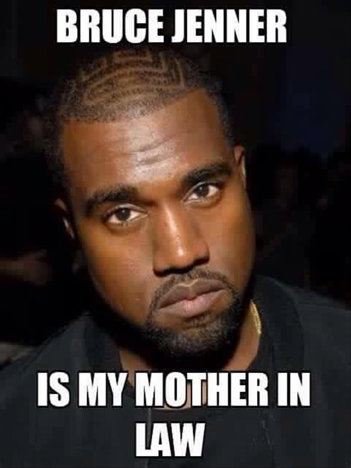 Bruce Jenner is now Kanye West's mother in law.