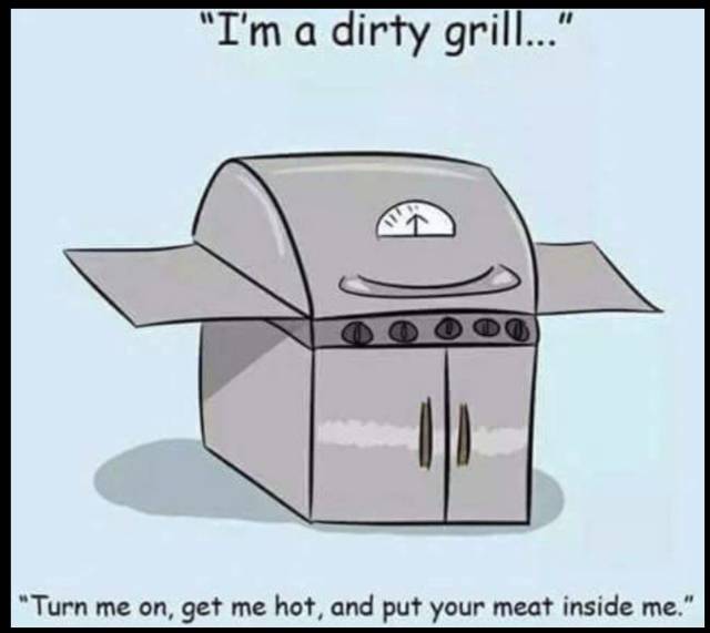 Dirty grill.