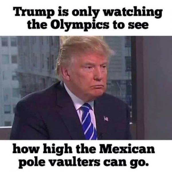 Donald Trump only watches the Olympics for one reason.