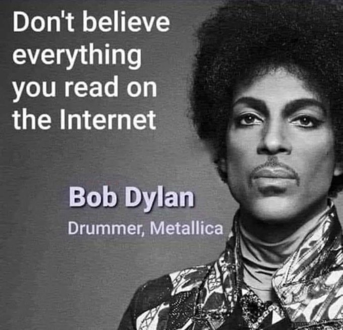 Don't believe everything you read on the internet.