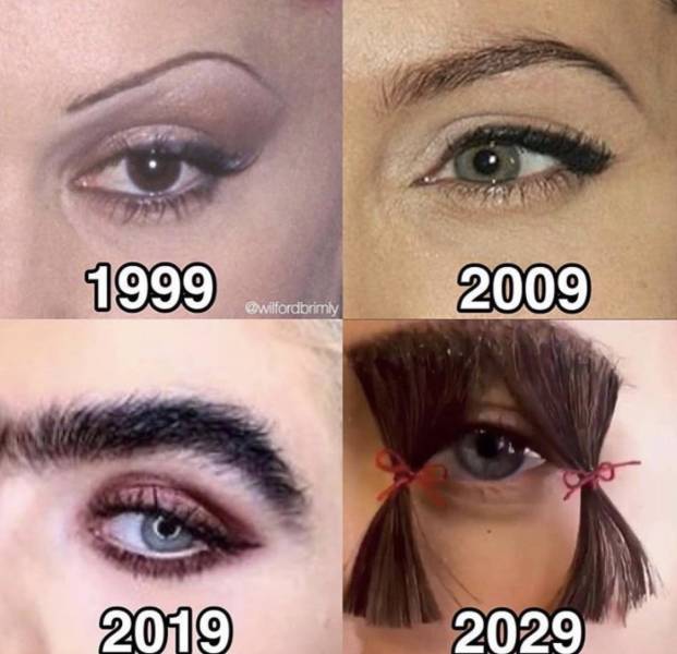 Evolution of eyebrows.