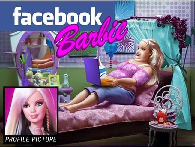 Facebook Barbie.