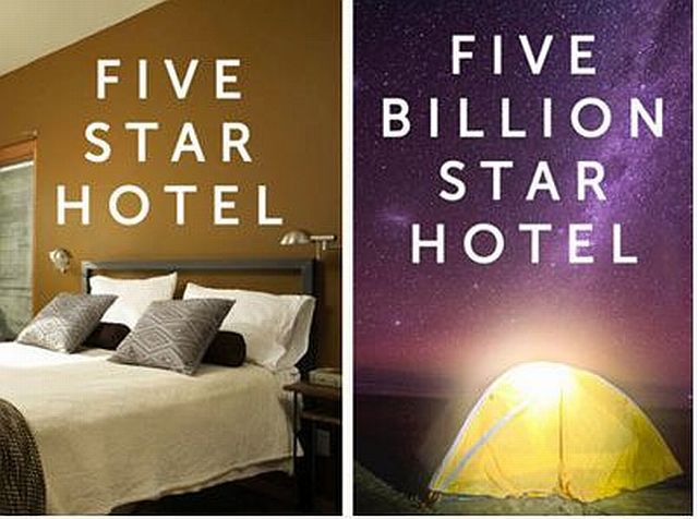 Five Star Hotel vs Five Billion Star Hotel. Which Do You Prefer?