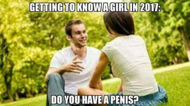 Getting to know a girl in 2017.