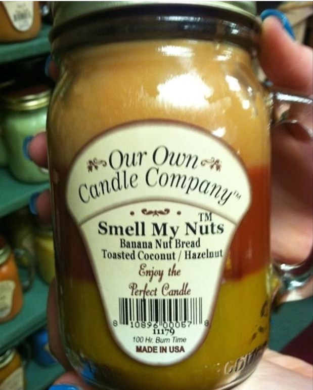 Great name for this candle scent. It should really help get people in the mood