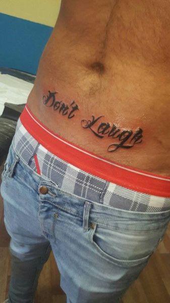 Guy got a tattoo to let the ladies know what to expect.