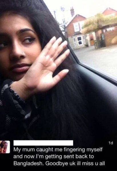 Her Mom Is Sending Her Back To Bangladesh. I Am Sure The UK Will Miss Her.