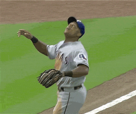 How to troll your baseball teammate on a routine infield pop fly.
