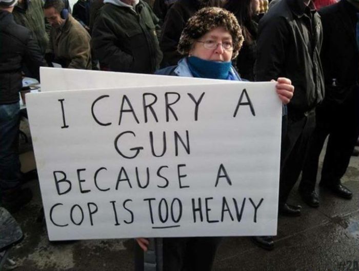 I carry a gun because....