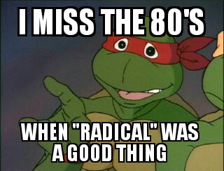 I miss the 80's.
