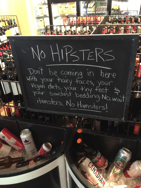 It is easy to get hipsters confused with hamsters.
