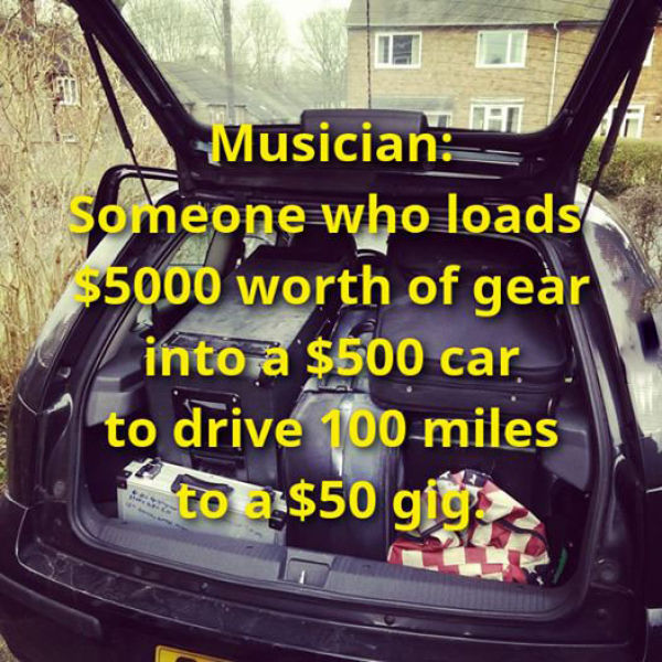 Musicians prove it isn't about the money.