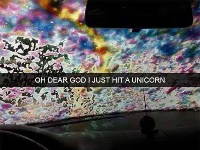 Oh dear God I just hit a unicorn.