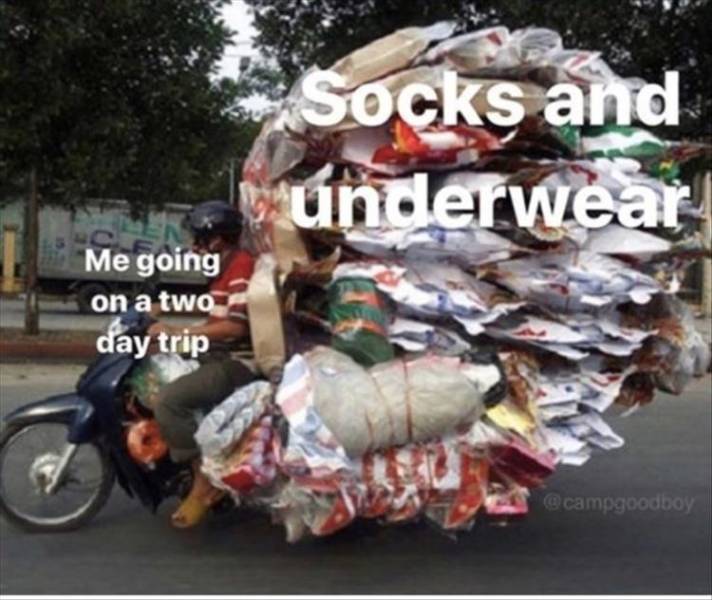 Packing for a 2 day trip.