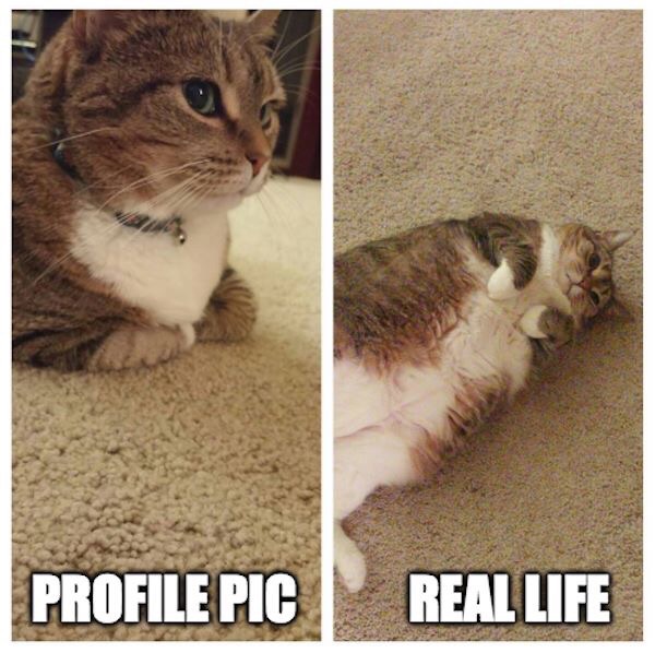 Profile Pic vs. Real Life