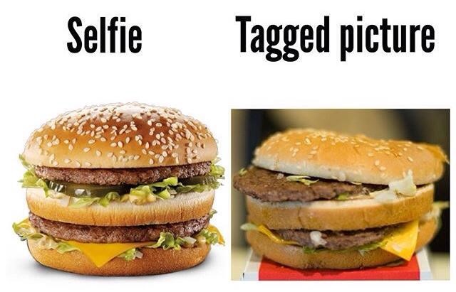 Selfie vs Tagged Picture