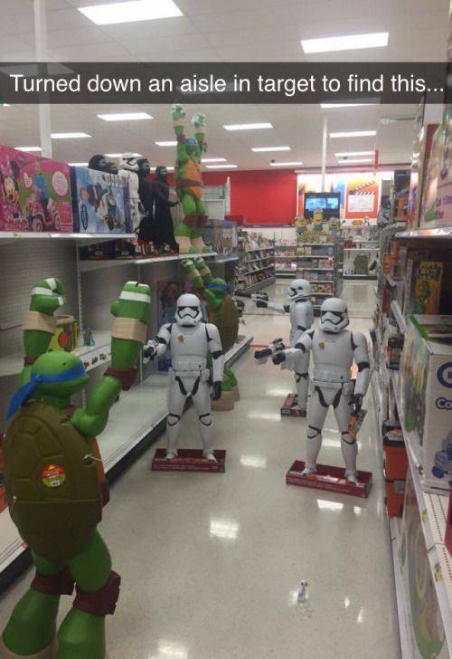 Teenage Mutant Ninja Turtles vs. Stormtroopers