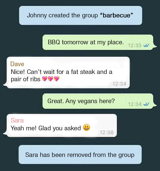Join the barbecue group.