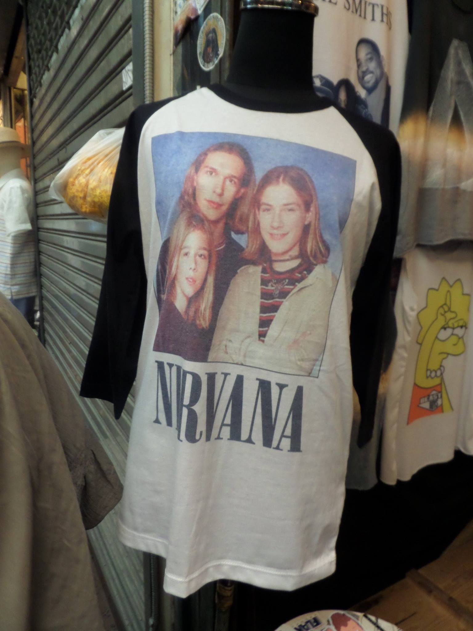 Shirt for sale in Bangkok, Thailand is the biggest insult to the band Nirvana of all time.