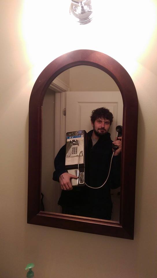 Before the smartphone people had to use pay phones to take selfies.
