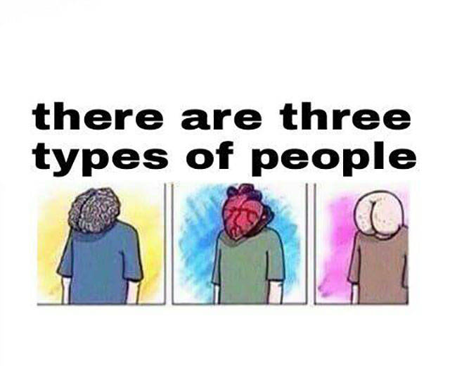 There are three types of people.