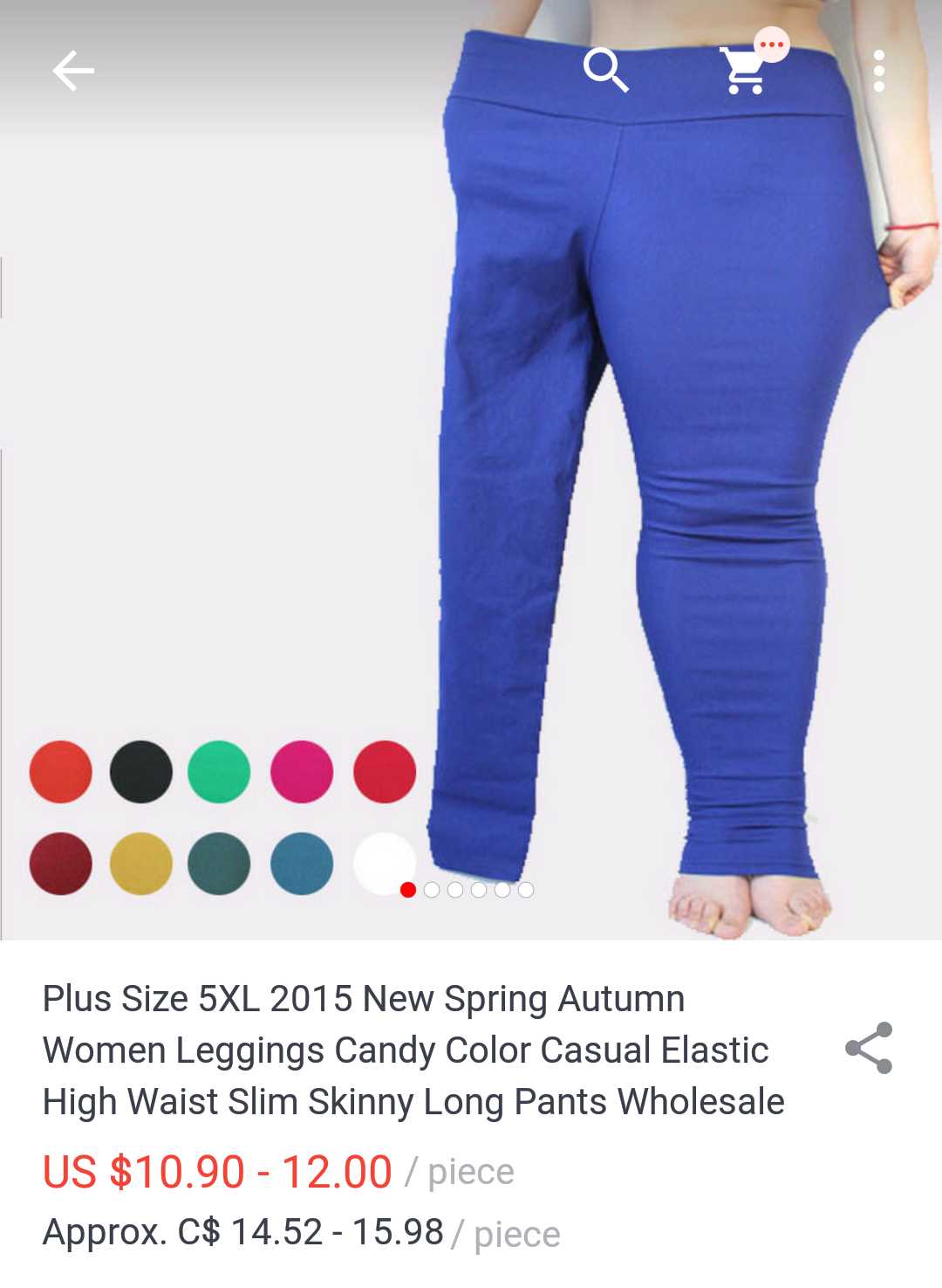 They couldn't find a plus size model for these plus size leggings so they improvised.