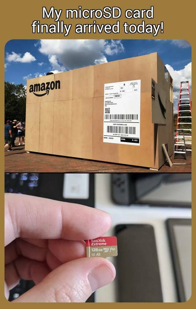 They probably could have used a smaller package.