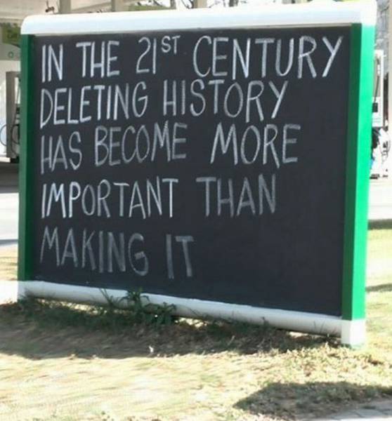 When it comes to history, the 21st century is ass backwards.