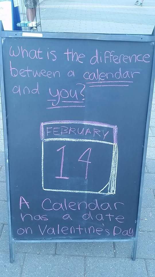 What is the difference between a calendar and you?
