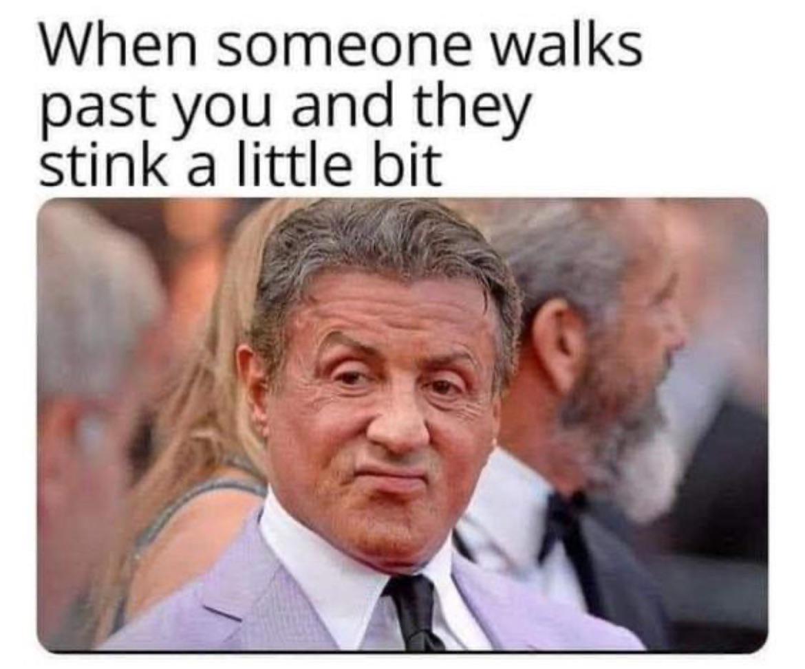 When you catch a whiff of someone walking by.