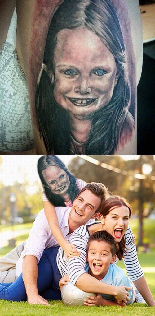 When your bad portrait tattoo comes to life.