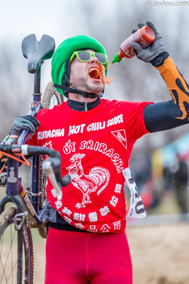 When you want to please your sponsor and it just happens to be Sriracha Sauce.