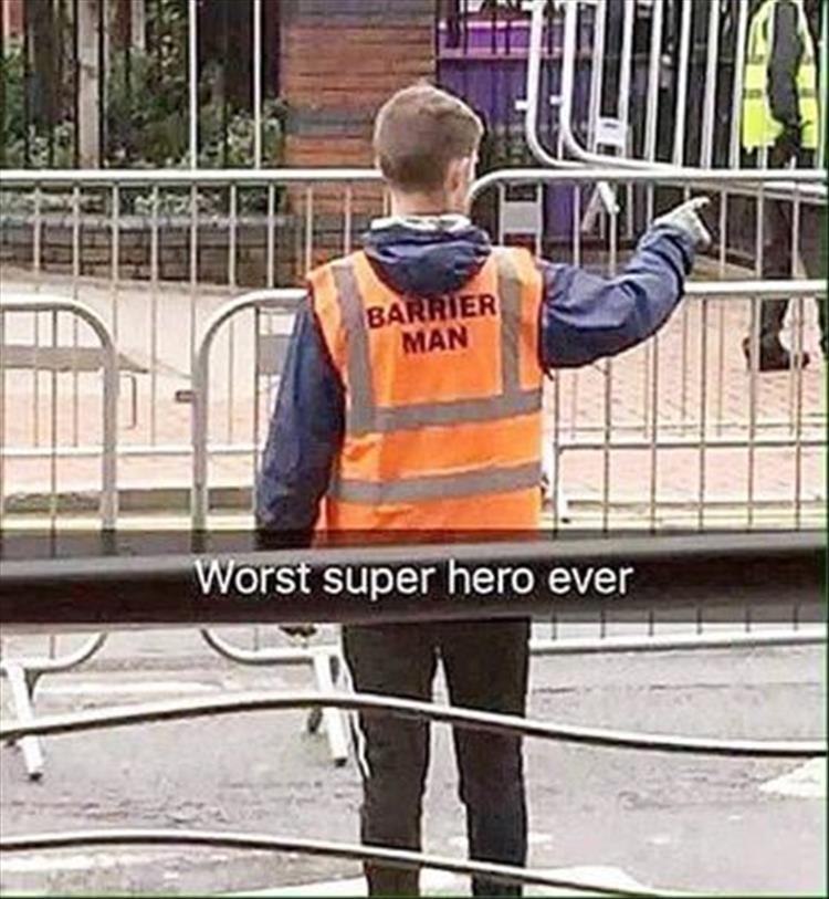 Worst super hero ever.